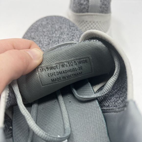 Kizik Men 9 Wide Madrid Eco Knit Running Sneaker Shoes Slip On Heather Gray - Picture 6 of 7